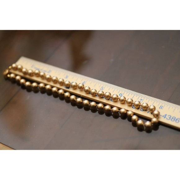 1950s Champagne Glass Pearl Necklace with Box Clasp - Picture 6 of 6